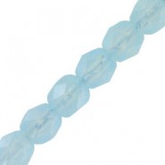 Abalorios facetadas cristal Checo Fire Polished 4mm - Crystal cloud blue